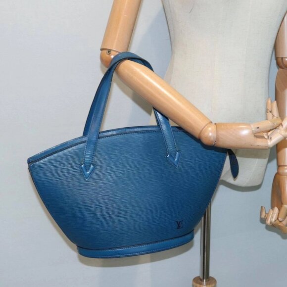 LOUIS VUITTON Epi Saint Jacques Shoulder Bag Blue - Picture 1 of 16